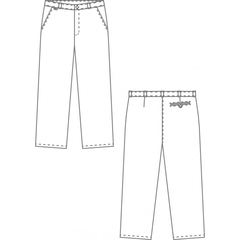 Pantalon de service homme en Comfortec stretch