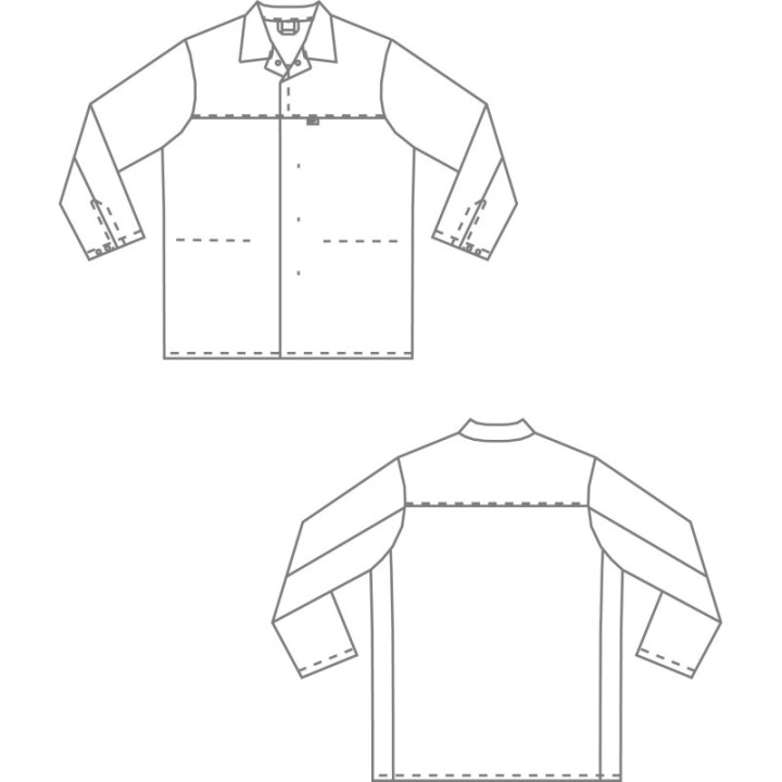 Veste agroalimentaire mixte HACCP pour métiers de bouche