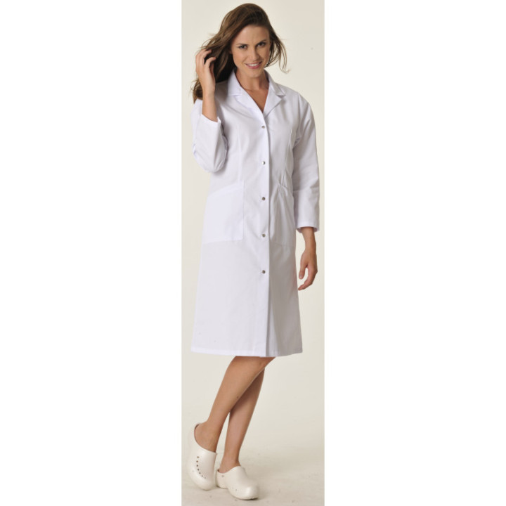 Blouse médicale femme SANDRA manches longues col tailleur