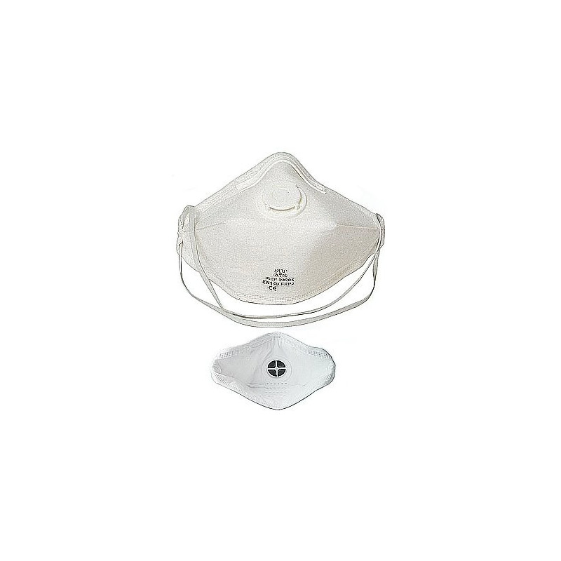 Masques jetables ffp2 pliable avec valve conforme grippe a