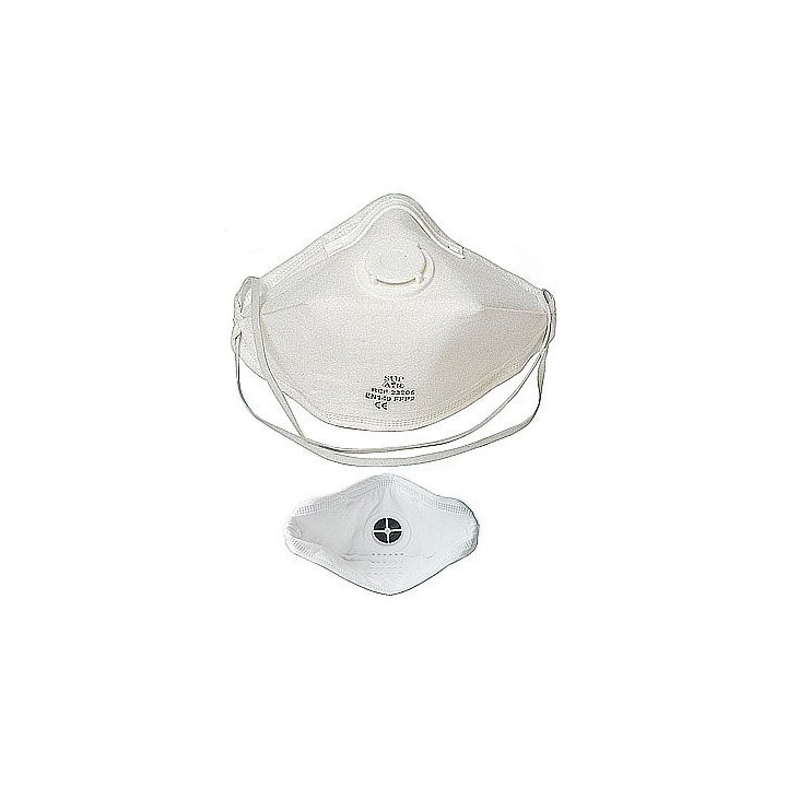 Masques jetables FFP2 avec valve usage professionnel adulte
