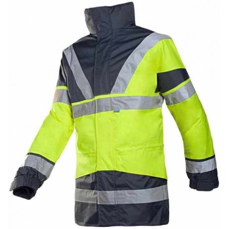 Parka Siopor Haute visibilité 4 en 1 avec gilet détachable