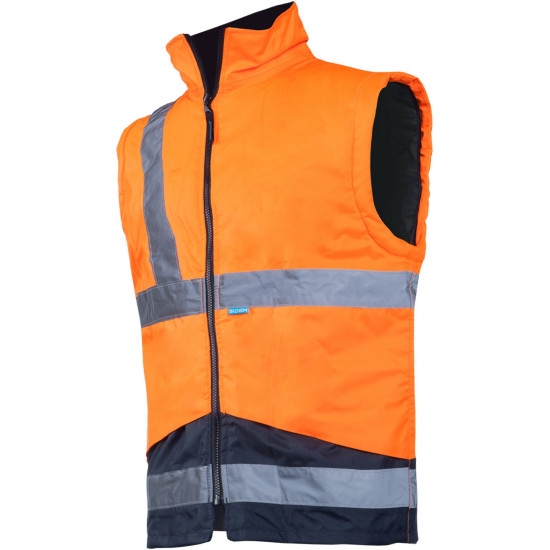 Parka Siopor Haute visibilité 4 en 1 avec gilet détachable