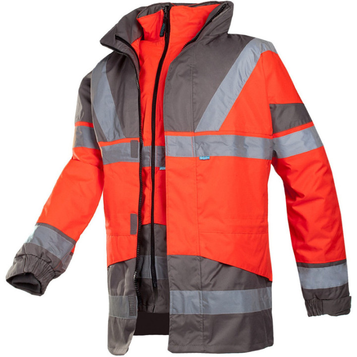 Parka haute visibilité 4 en 1 Siopor Sioen de travail