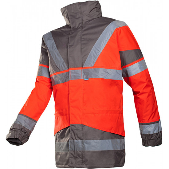 Parka Siopor Haute visibilité 4 en 1 avec gilet détachable