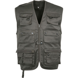 Gilet reporter multipoches homme pour activités de terrain