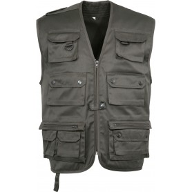 Gilet reporter multipoches