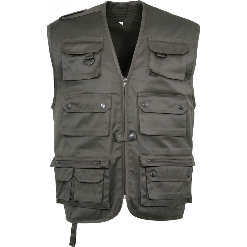 gilet multipoche noir