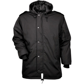 Parka agent de surveillance Dubon homme noire imperméable