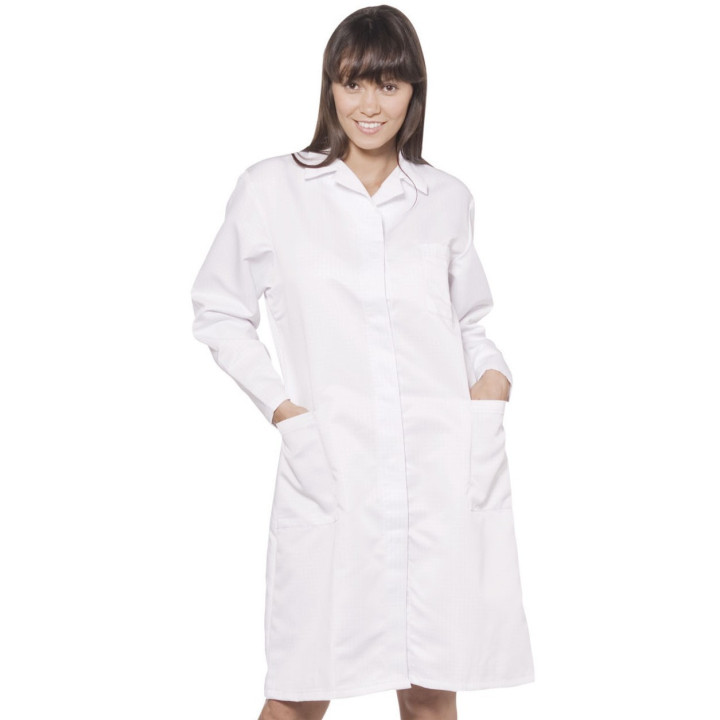 Blouse ESD femme antistatique EN 1149-5 usage médical