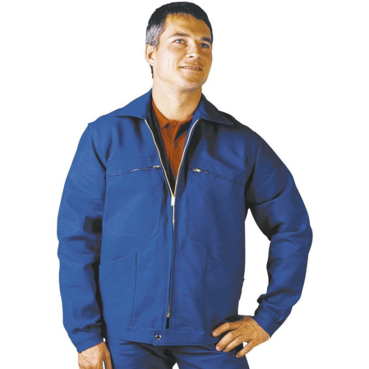 Blouson de travail coton Sanfor bleu Muzelle Dulac