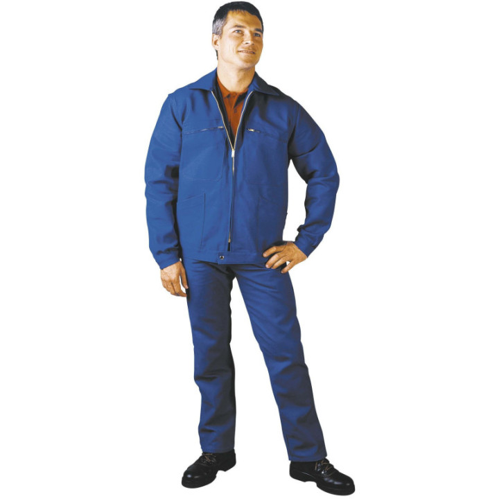 Blouson de travail coton Sanfor bleu Muzelle Dulac