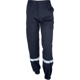 Pantalon pour agent de sécurité incendie SSIAP avec bandes rétro