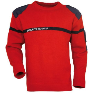 Pull rouge sécurité incendie SSIAP pour agent professionnel