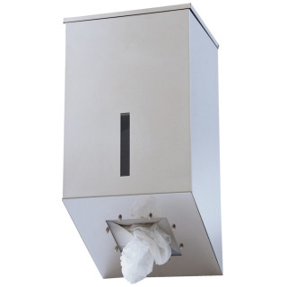 Distributeur mural inox charlottes et vrac usage pro