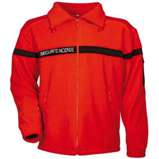 Blouson polaire sécurité incendie SSIAP homme hiver
