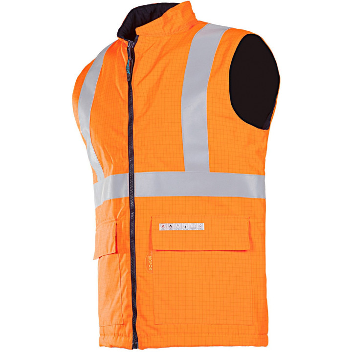 Gilet haute visibilité ignifugé antistatique Sioen pro