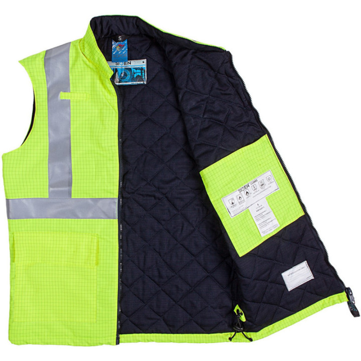 Gilet haute visibilité ignifugé antistatique Sioen pro