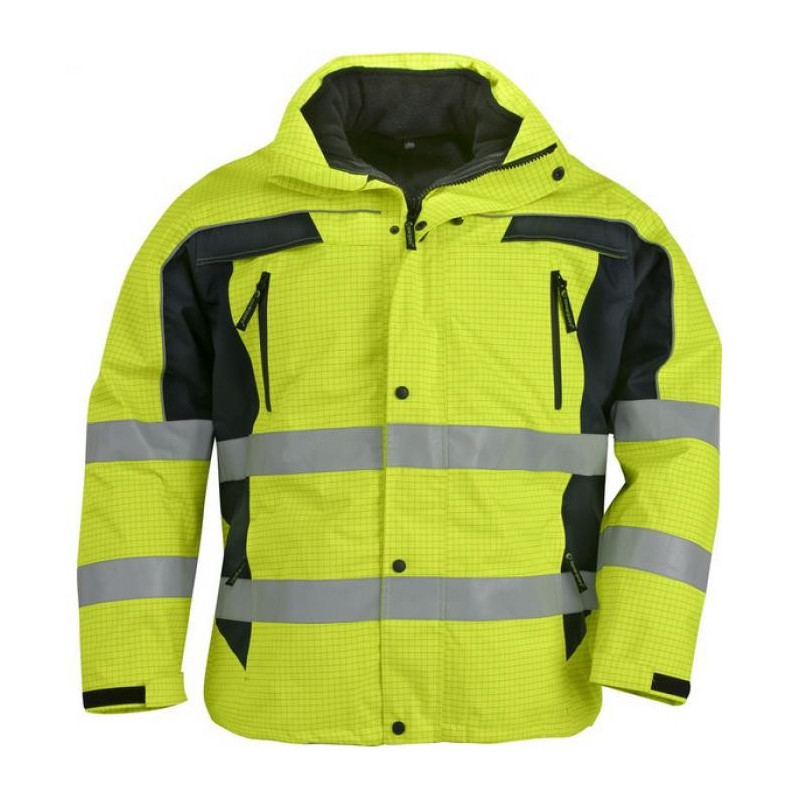 Parka 3 en 1 haute visibilité antistatique et anti-feu