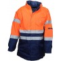 Parka 3 en 1 doublure amovible et bandes rétroréfléchissantes