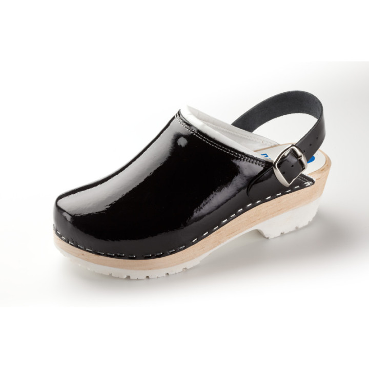 Sabot bois anatomique cuisine restauration avec bride NORDWAYS
