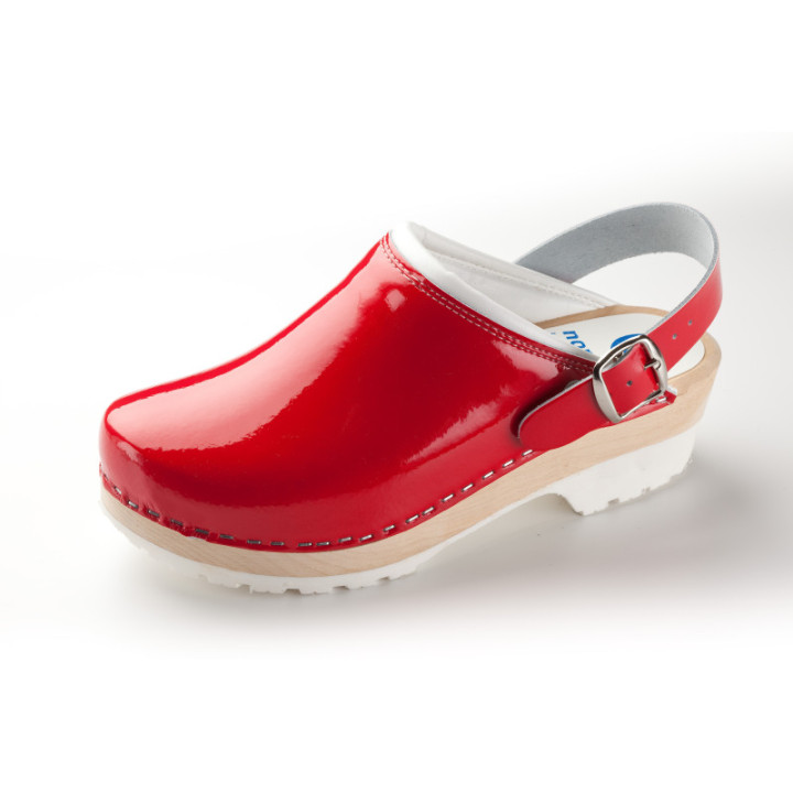 Sabot bois anatomique cuisine restauration avec bride NORDWAYS