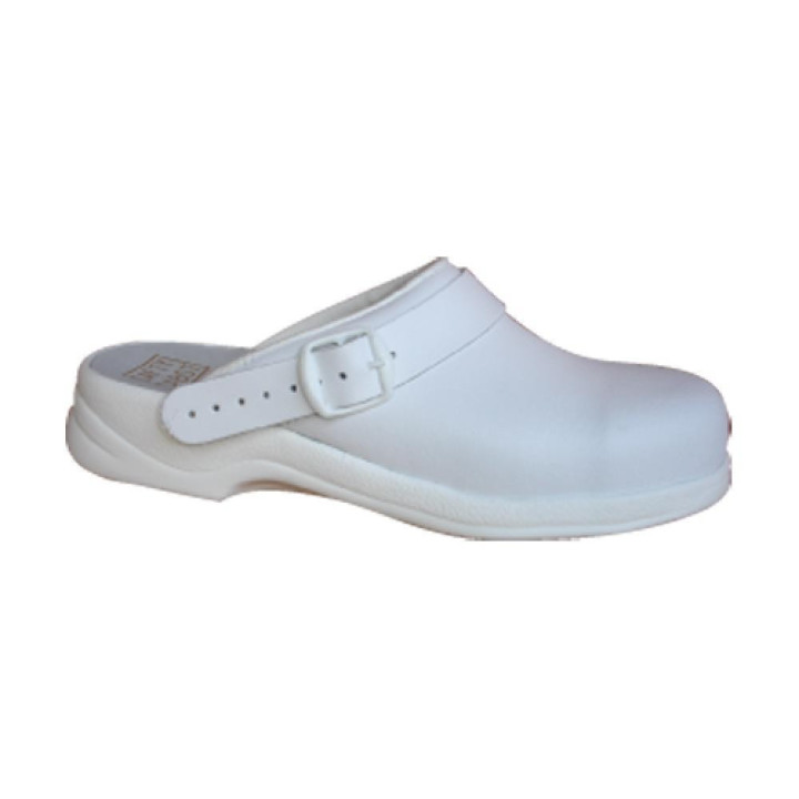 Sabot de sécurité cuir blanc agroalimentaire SATFY SABOT