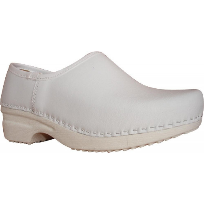 Sabot de travail arriere ferme sur semelle bois/pu