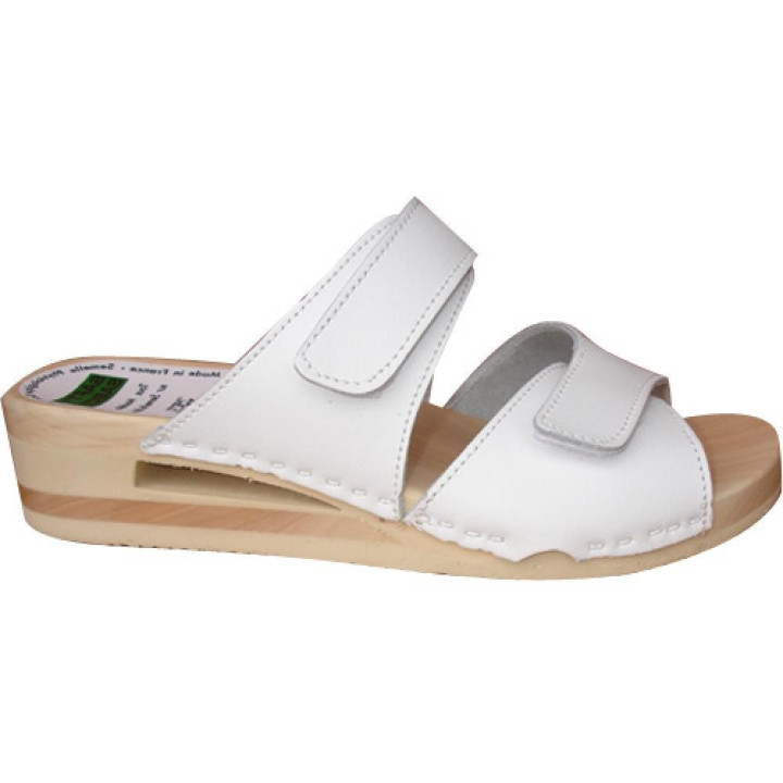 Sandale femme bois flexible talon amortisseur SATFY SABOT