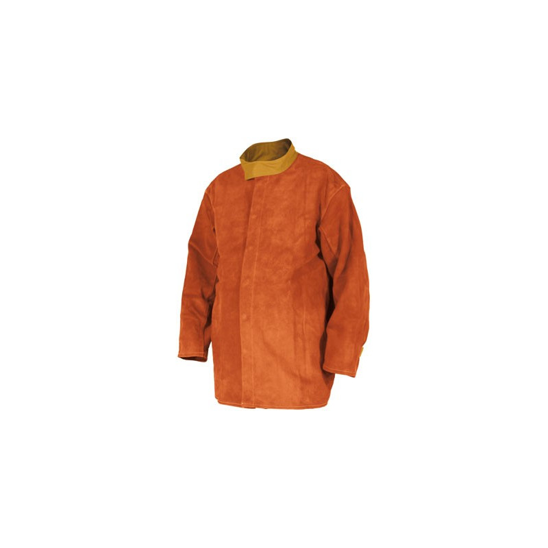 Veste soudeur en croûte de cuir et coton proban