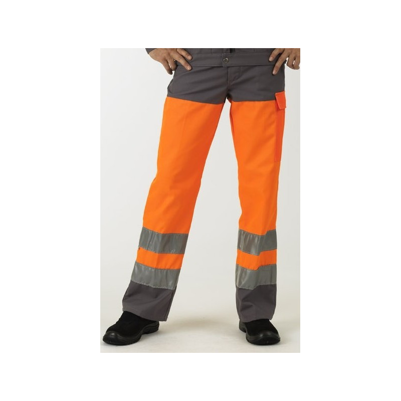 Pantalon de signalisation EN 20471 classe 2 dissociable