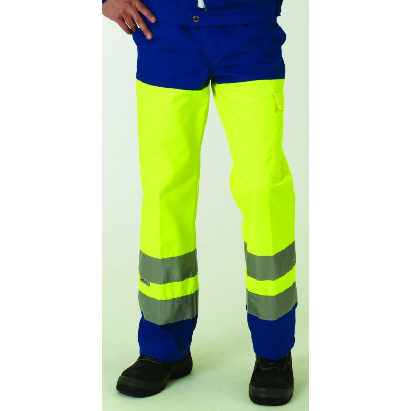 Pantalon de signalisation EN 20471 classe 2 dissociable