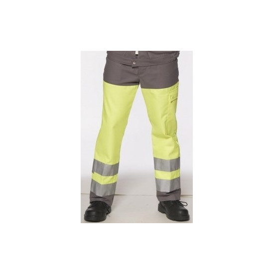 Pantalon de signalisation EN 20471 classe 2 dissociable