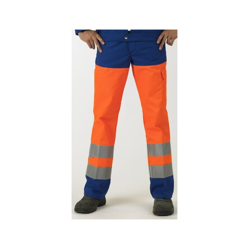 Pantalon de signalisation EN 20471 classe 2 dissociable