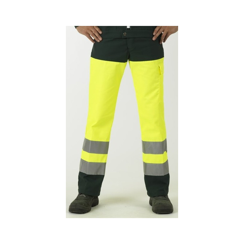 Pantalon de signalisation EN 20471 classe 2 dissociable