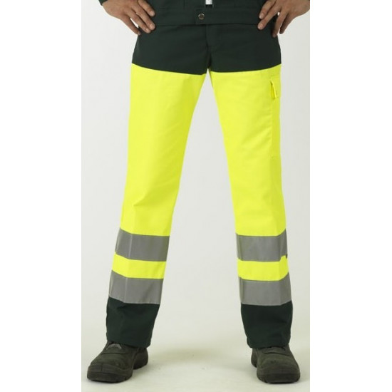 Pantalon de signalisation EN 20471 classe 2 dissociable