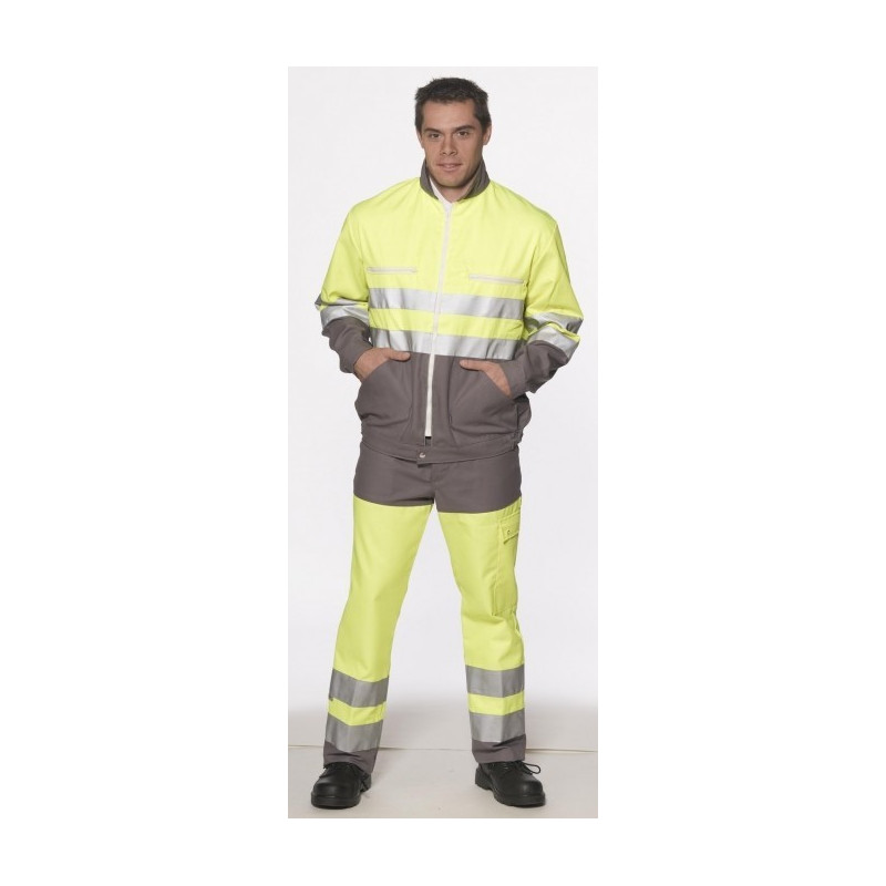 Pantalon de signalisation EN 20471 classe 2 dissociable
