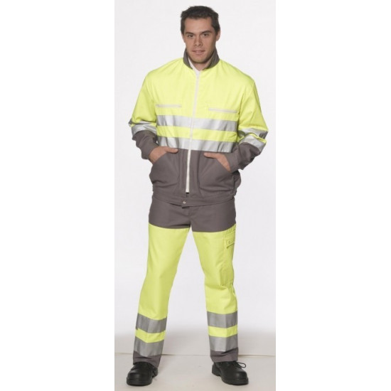 Pantalon de signalisation EN 20471 classe 2 dissociable