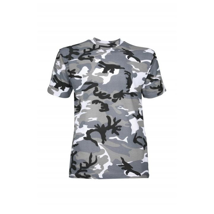 Tee shirt camouflage coton homme chasse pêche manches courtes