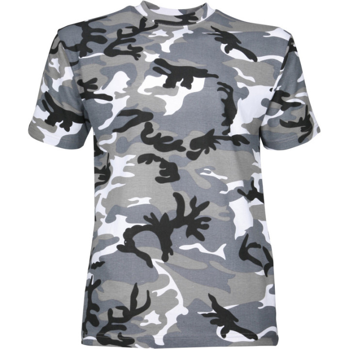 Tee shirt camouflage coton homme chasse pêche manches courtes