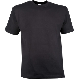 Tee shirt noir travail et loisirs coton homme manches courtes