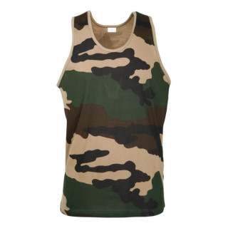 Débardeur camouflage armée homme 100% coton chasse pêche