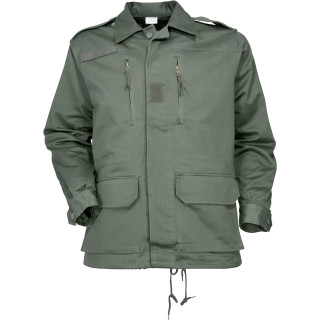 Veste treillis militaire satin coton homme extérieur
