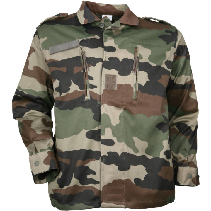 Veste satin camouflage chasse pêche homme coton 320g