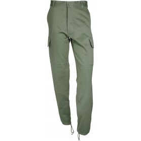 Pantalon treillis satin