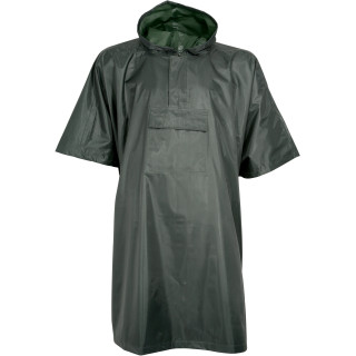 Poncho de pluie imperméable vert adulte pour extérieur