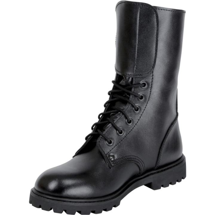 Rangers d’intervention cuir agent de sécurité noir