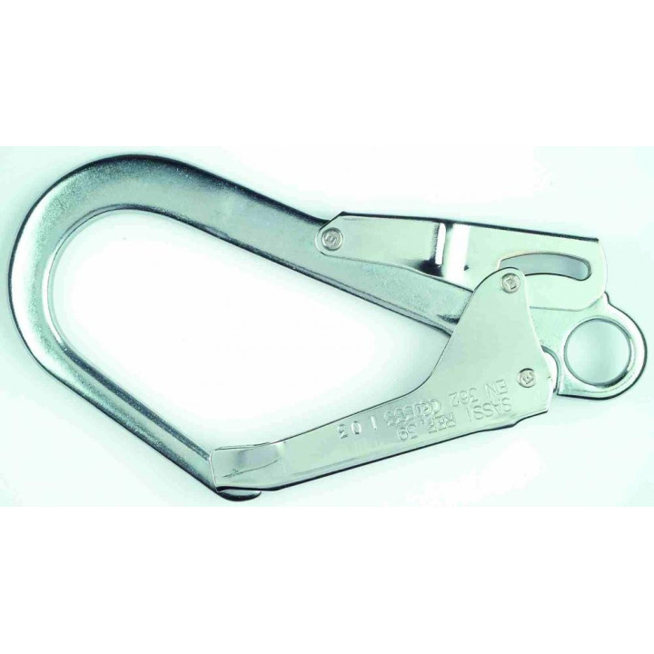 Mousqueton acier pro double sécurité EN 362 lot de 4