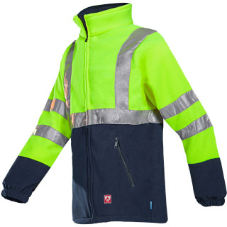 Polaire haute visibilité ignifugée Sioen travail hiver