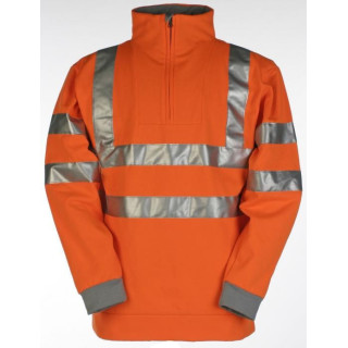 Pull haute visibilité Sioen EN ISO 20471 pour chantier
